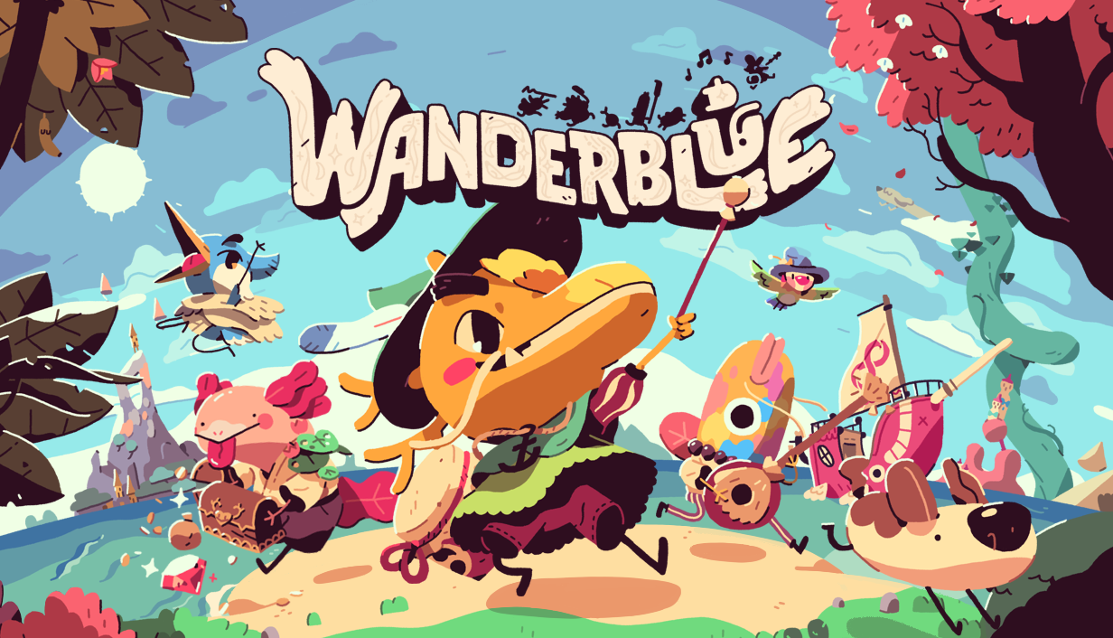 Hippogon leading the colourful Wanderblue pirate crew